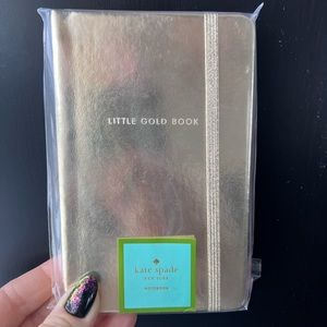 Kate Spade Little Gold Notebook New